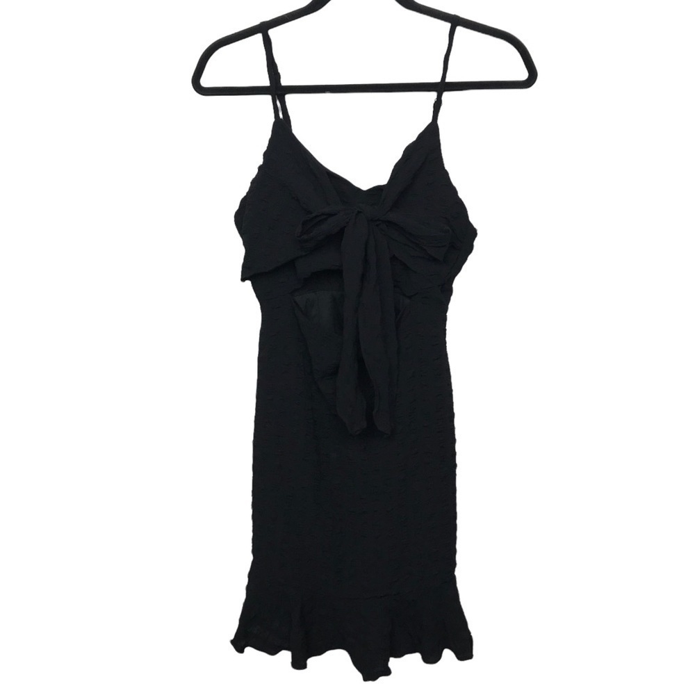 Banjul Black Sleeveless Cut Out Mini Dress Medium